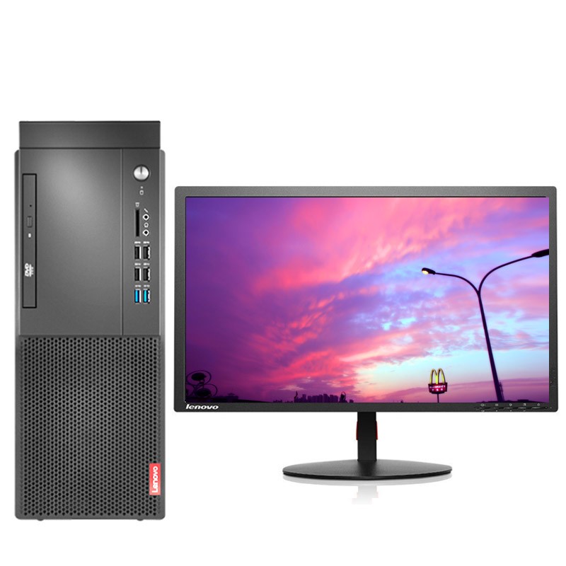 联想/Lenovo 启天M53C-A008+ThinkVision TE23-1...